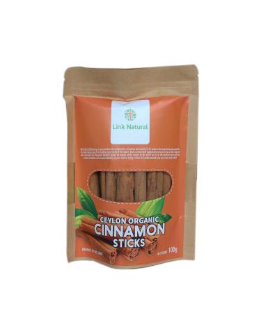 Link Natural Ceylon Cinnamon Sticks Cinnamon Powder Product of Sri Lanka (Cinnamon Sticks 100g) Cinnamon Sticks 100g
