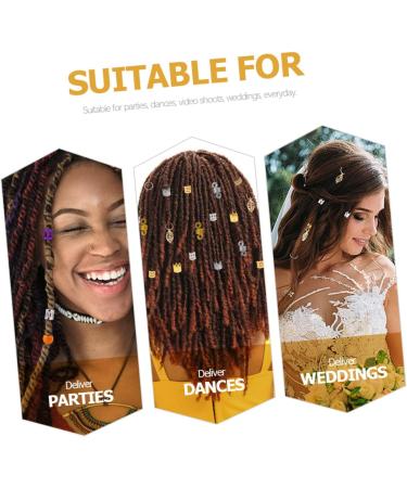 minkissy 1 Box Dreadlock Alloy Set Accesorios Para Hair Jewelry for Braids Girl Accessories Dreadlocks Rings Tube Diy Hair Braiding Ring Hair Braids Accessories Hair for Braids Charm - Buy Online on GoSupps.com