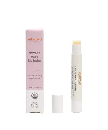 Erbaviva Organic Quease Ease Lip Balm - For Mamas And Mamas-To-Be All Natural Apply When Feeling Nauseous Hydrating Made To Manage Morning Sickness