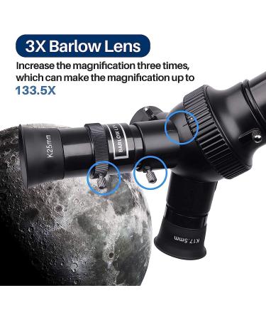 Astronomy Telescope for Adults - 70mm Aperture 400mm AZ Mount - Ideal for Beginners & Kids - Includes Carry Bag, Upgraded Tripod & Phone Holder - Buy Online on GoSupps.com