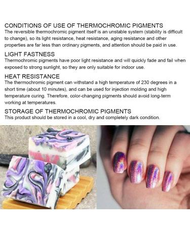 Thermochrome Powder for Nail Art & Cosmetics | Heat-Sensitive Color Change Pigment - International Shipping - Buy Online on GoSupps.com