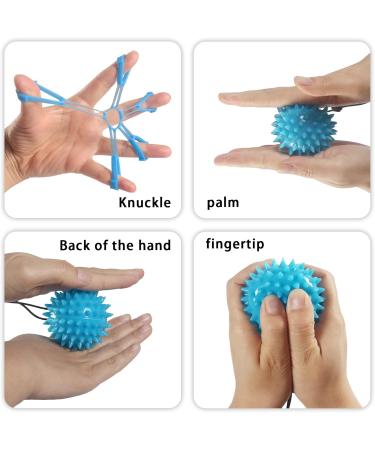 Hand Grip Strengthener - 5lb Finger Exerciser Power Training Ball in Deep Blue for Stronger Grip & Hand Fitness - Buy Online on GoSupps.com