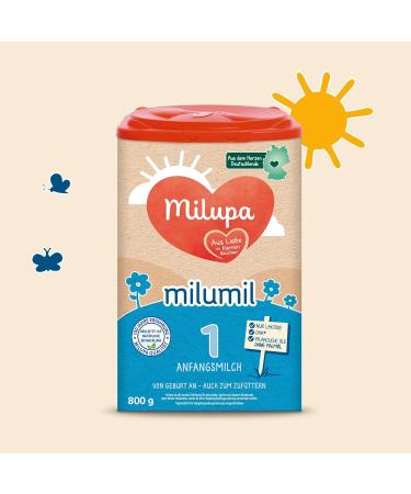 Milupa Milumil 1 Baby Milk Powder | 800g | Nutrient-Rich Formula from Birth | Palm Oil Free | International Shipping - Buy Online on GoSupps.com