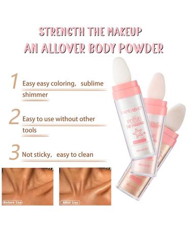 3 Colors Fairy Highlighter Makeup Body Glitter Powder Stick Set - Buy Online on GoSupps.com