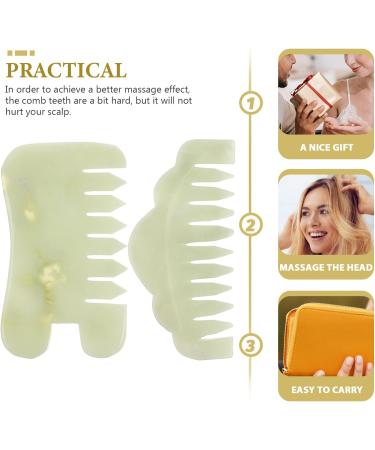 Vicasky Jade Massage Device for Acupuncture & Gua Sha - 2-Part Natural Stone Headwear for Cosmetic Care - Buy Online on GoSupps.com