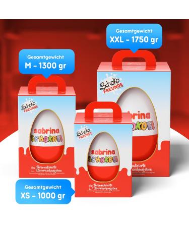 Personalized Large Chocolate Packs | Chocolate Friends Gifts - Ferrero Mix - Perfect Birthday & Easter Surprise Egg for All Ages (1 Pack) - Buy Online on GoSupps.com