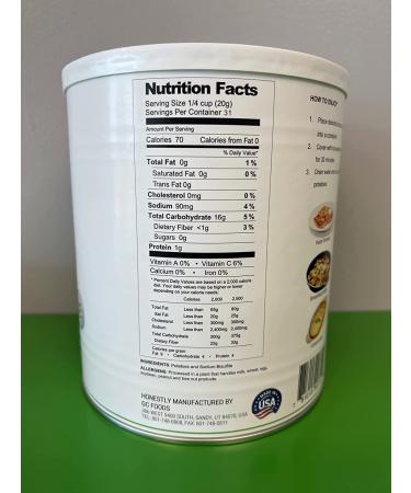 Dehydrated Potato Hash Browns 22.4 OZ #10 Can - Fresh and Honest Foods - 1.7 Pound Pack - Buy Online on GoSupps.com