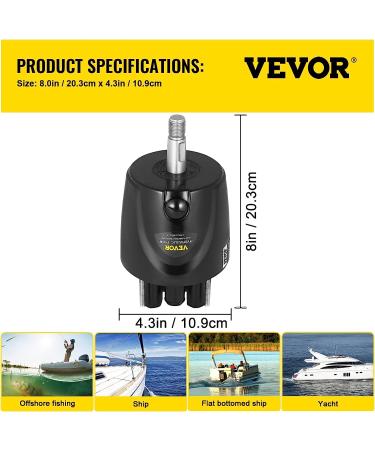 Mophorn Outboard Hydraulic Steering Helm Pump HH5271-3 - Smooth and Reliable Steering Control - Buy Online on GoSupps.com