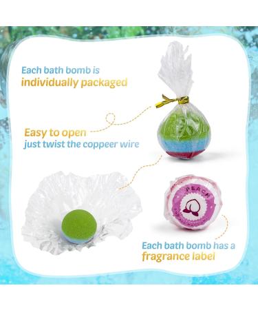 Bombes de bain pour enfants 24 bombes de bain avec surprise phosphorescente l'int rieur bain moussant color naturel et biologique pour enfants cadeau parfait pour gar ons et filles - Buy Online on GoSupps.com