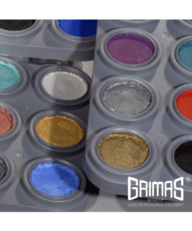 Grimas Professional Water-Based Make-Up Palette - 6 Shiny Pearl Colors (6x2.5ml) | High-Quality Carnival & Child Make-Up - Buy Online on GoSupps.com