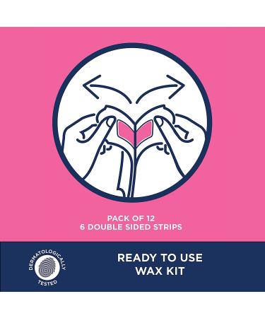 VEET ReadyToUse Wax Strips Hair Remover Face 12 ea - Pack of 3 - Buy Online on GoSupps.com