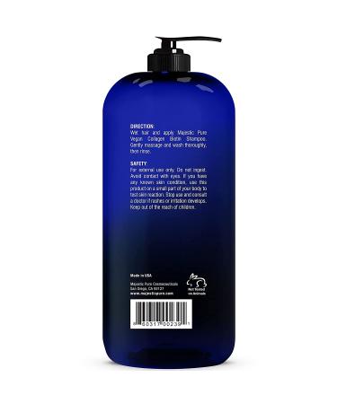 MAJESTIC PURE Biotin Shampoo with Vegan Collagen - Hair Growth, Thickening, Loss, Color Treated - Sulfate Free, Hydrating, Volumizing - 16 fl oz - Buy Online on GoSupps.com