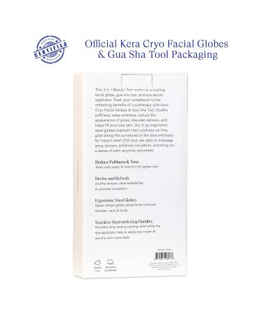 Buy Vanity Planet Kera 3-in-1 Cryotherapy Facial Globes & Gua Sha Tool | Revitalize Skin Reduce Puffiness Alleviate Tension Ideal for Face & Body - Buy Online on GoSupps.com