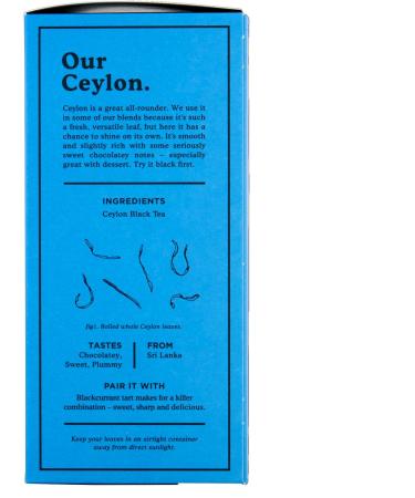 Brew Tea Co - Ceylon Black Tea - Chocolatey & Sweet - 113g Loose Leaf Tea - Buy Online on GoSupps.com