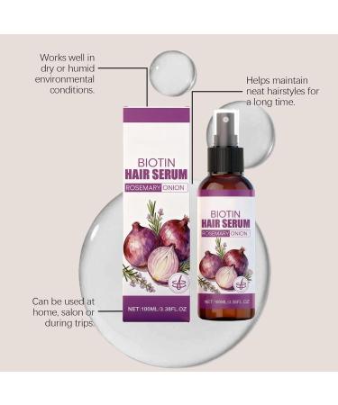 Zwiebel-Haarwachstumsserum spray l'huile pour la croissance des cheveux romarin et Zwiebel-Haarpflegeserum Zwiebel-Biotin-Haaressenz renforce les racines des cheveux (2PCS) - Buy Online on GoSupps.com