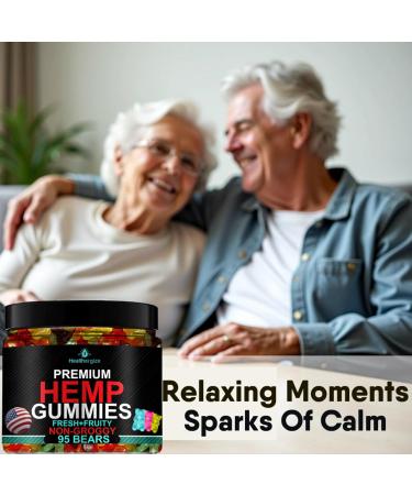 Hemp Gummies Sleep Edibles for Peace and Relaxation-High Potency Pure Extra Strength Hemp Oil-Made in USA - Buy Online on GoSupps.com