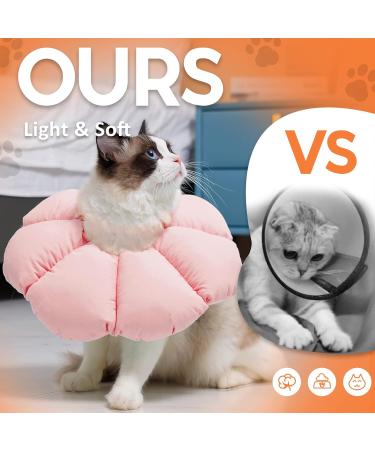 Avont Rewrise Adjustable Soft Cat Collar - Leak Protection for Small Dogs After Surgery - Medium Pink Rose - Buy Online on GoSupps.com