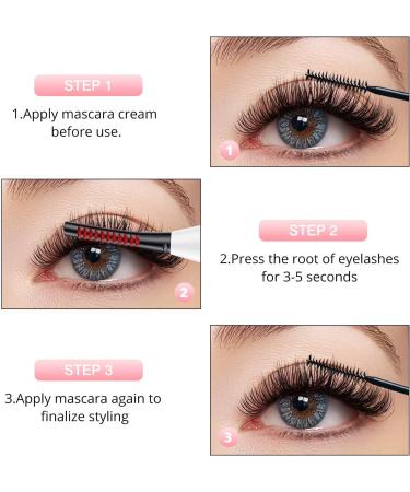 Heated Eyelash Curler 3 Gears Adjustable Temperature USB Charging Digital Display Quick Heating Travel Eyelash Curler for All Eyes - Buy Online on GoSupps.com