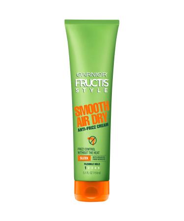 Garnier Fructis Style Smooth Air Dry Anti-Frizz Cream, 5.1 fl. oz. 5.1 Ounce (Pack of 1) Sleek - Buy Online on GoSupps.com