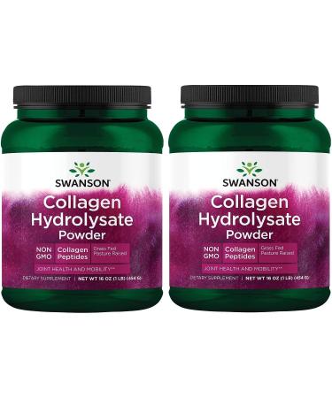 Swanson High Plains Collagen Hydrolysate Powder - 16 Oz. - Pack Of 2