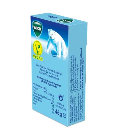 Wick Blue Menthol Throat Lozenges - Sugar-Free 6-Pack (6x46g) | Soothing Relief for International Shipping - Buy Online on GoSupps.com