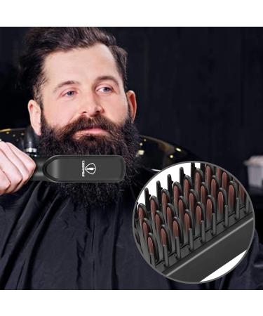 Ceenwes 3 in 1 Beard Straightener & FREE Beard Oil - Perfect Men's Gift for Hair Styling | Portable Hair Straightener Brush - Ideal Christmas Gift for Him & Her - Buy Online on GoSupps.com