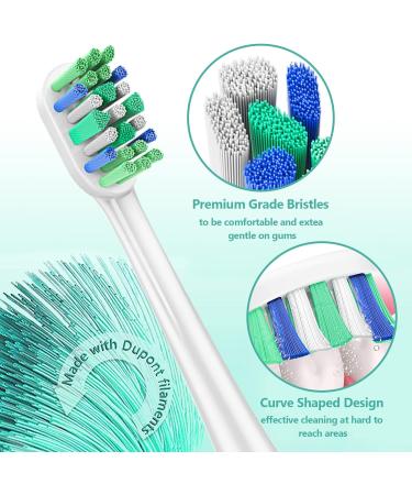 ALTLAU Replacement Toothbrush Heads 8 Pack - Compatible with Philips Sonicare, Click-on Replacement Brush - Buy Online on GoSupps.com