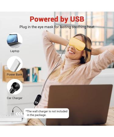 Stronrive Heated Eye Patch - Eye Warming Pad for Dry Eye | Heating Pad for Eyes Electric Eye Heat Compress with Adjustable Strap and Temperature Safe for Sleep Work Rose Gold - Buy Online on GoSupps.com