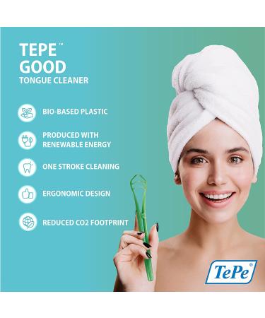 TEPE Bioplastic Tongue Scraper Cleaner for Adults and Kids - 1 Pk - Buy Online on GoSupps.com