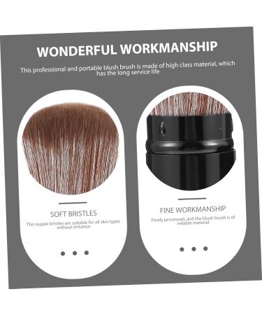 Ipetboom Powder Brush Portable Makeup Brush Short Press on Nails Blush Brush with Cover Blusher Cosmetic Brush Makeup Beauty Brush Makeup Blush Brush Stereotypes Makeup Set Miss Metal Tube - Buy Online on GoSupps.com