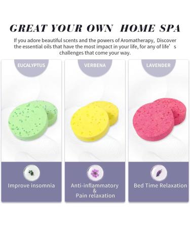 Shower Steamers Gift Set - Lavender Verbena Eucalyptus Aromatic Bombs - 45 Individually Wrapped Tablets for Mother's Day & Anniversaries - Buy Online on GoSupps.com