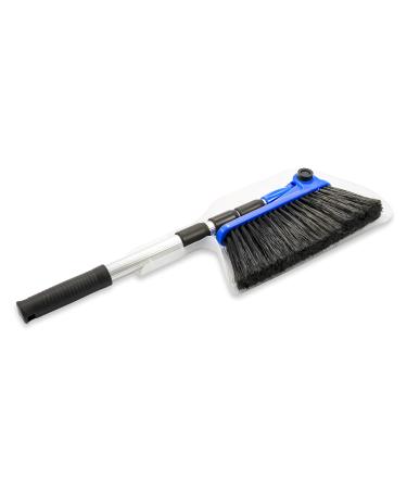 Camco Broom and Dustpan for RVs, Adjustable from 24 to 52 Inches (43623-A) Broom with Dust Pan