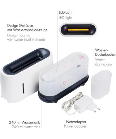 Promed Aroma Diffuser Humidifier 240ml - AL-240 FL Ultrasonic with Automatic Switch-Off & Flame Effect | Essential Oils Fragrance Oil Diffuser - Buy Online on GoSupps.com