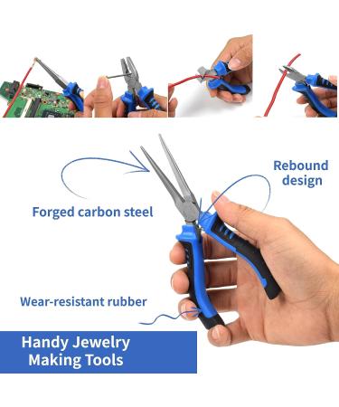 Jewelry Pliers 8Pcs Set  Jewelry Making Tools  Mini Precision Pliers Kit with Wood Pallet  Needle Nose Pliers  Wire Cutters  Diagonal Pliers etc. Pliers for Jewelry DIY Crafting Beading Repairing - Buy Online on GoSupps.com