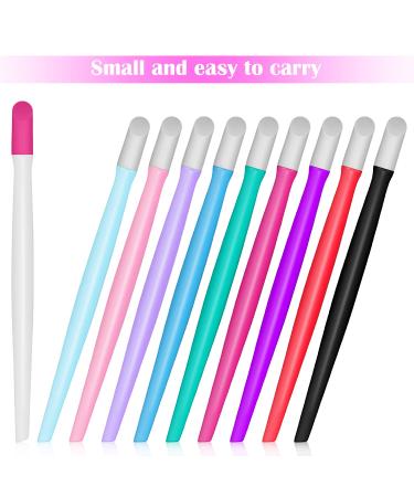 100-Piece Rubber Nail Cuticle Pusher with Plastic Handle | Nail Cleaner for Men and Women | Christmas & Valentine's Day Gift | Classic Colors: Blue, Purple, Pink, White, Black, and more - Buy Online on GoSupps.com