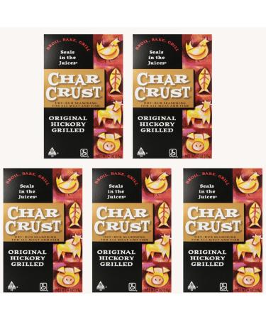 Char Crust Dry-Rub Seasoning - Kosher, CRC Parve (Original Hickory Grilled) (5 pack)