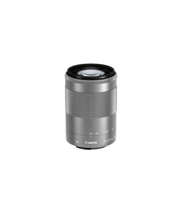 Canon EF-M 55-200mm f/4.5-6.3 Image Stabilization STM Zoom Lens (Silver) (Renewed) Silver Lens Only