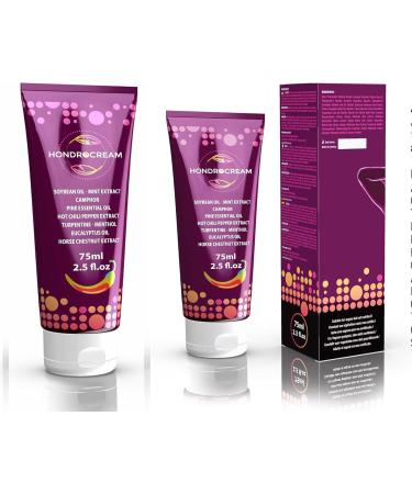 HONDROCREAM 2x75 - Natural Joint Relief with Chili Soybean & Eucalyptus Oil | Fast International Shipping - Buy Online on GoSupps.com