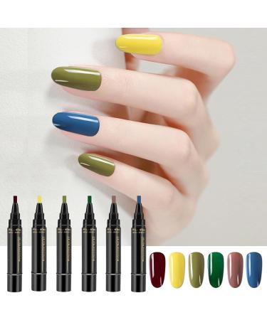  G n rique Gel Nail Polish Set - 6 Colors Quick Dry Nail Polish Art Pens | No UV Gel Nail Polish Gel Nail Polish Pens Nail Polish Pens Nail Polish Pens Nail Polish Supplies Nail Polish - Buy Online on GoSupps.com