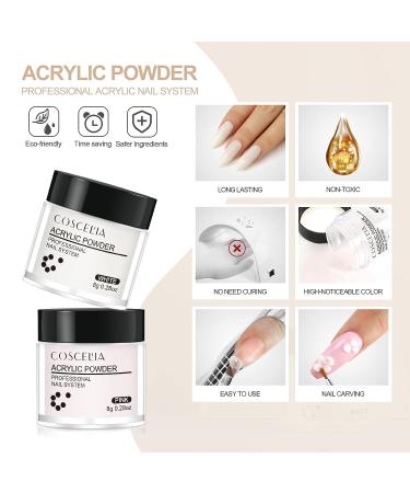 Acrylic Nail Kit for Beginners - Professional Set with Powder, Liquid, Rhinestones, Glitter & Tools - Perfect DIY Salon Gift for Women - Buy Online on GoSupps.com