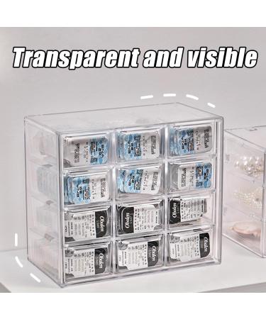 Muqing Daily Contact Lens Container - Large Capacity Organizer 12 Subjects Easy Hang Transparent Box - Buy Online on GoSupps.com
