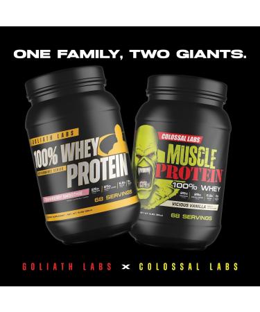 Goliath Labs 100% Whey Protein Powder Isolate Fast-Absorbing Workout Supplement for Men & Women 25g Protein, 5.5g BCAAs Lean Muscle Growth & Recovery 5 lbs/68 Servings (Peanut Butter Chocolate) - Buy Online on GoSupps.com