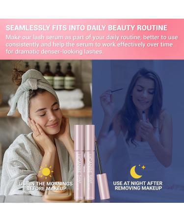 UCANBE Lash Serum (2 Pcs 10ml) - Eyelash Growth Serum for Longer Thicker Lashes & Bold Brows - Enhance & Strengthen Eyelashes & Eyebrows - Buy Online on GoSupps.com