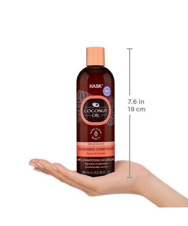 Hask Conditioner Monoi Coconut Oil - Nourishing Hair Treatment 355 ml | Best for Healthy Shiny Hair - Buy Online Now - Buy Online on GoSupps.com