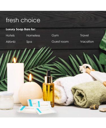 Travel Size Moisturizing Hand and Body Bar Soap Bulk - 50 White Bars Per Case - Individually Wrapped for Hotels, Rentals, and Charity Donations - Mild and Fresh Scent - 1oz - Buy Online on GoSupps.com