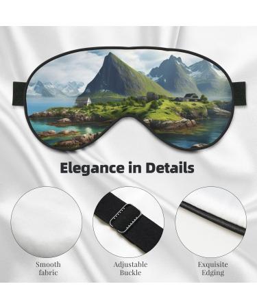 Buy SSIMOO Norway Islands Adjustable Sleep Mask - Breathable & Fashionable Eye Mask for Comfort | International Shipping Available - Buy Online on GoSupps.com