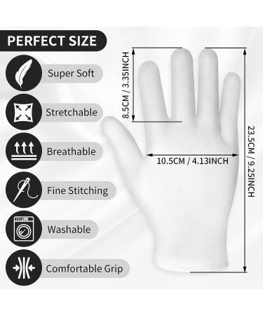 WLLHYF Moisturizing Gloves - White Cotton Touch Screen Gloves for Men & Women | Overnight Spa Cosmetics Treatment for Dry Hands | 1 Pair - Buy Online on GoSupps.com