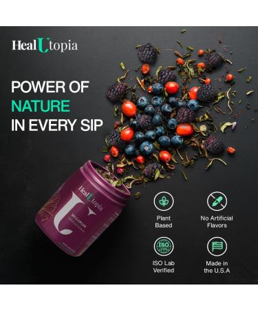 Super Antioxidant Blend | High Potency Mulberry Cistanche Green Tea & More | Supports Immunity Heart & Joint Health | Non-GMO Made in USA | 30 Servings - Buy Online on GoSupps.com