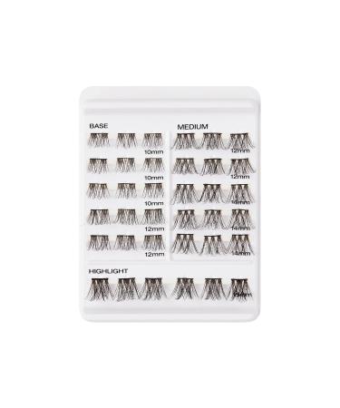 i-ENVY Cluster Palette Lash Refill | DIY Customizable False Eyelashes | Varied Length Under Lash Extensions | Shop Internationally - Style #05 - Buy Online on GoSupps.com