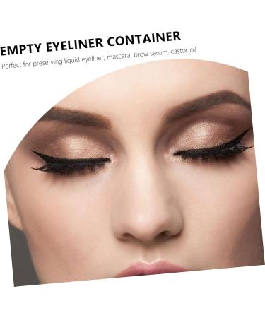 DRESSOOS 5pcs Eyeliner Empty Eyelash Empty Eyeliner Vials Tube Mini Gold Liquid Flash Stick Tube Plastic - Buy Online on GoSupps.com
